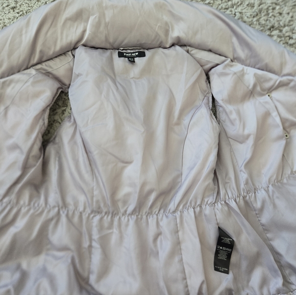 Pale Pink Quilted Down Puffer Vest Double Breasted Ever New Melbourne Woman Sz 8 - Picture 8 of 15